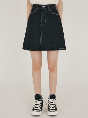 FJD Denim Mini Skirt_Black - REORG - Modalova