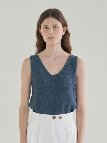 Pebble Sleeveless Knit_Navy - tetu - Modalova