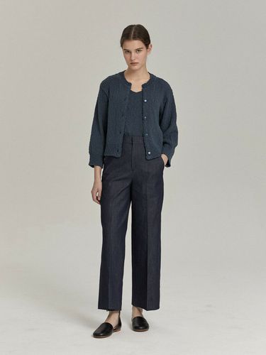 Raw Denim Pants_Dark Blue - tetu - Modalova