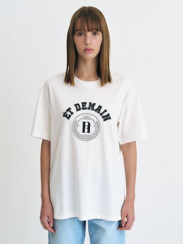 Recycle-cotton Logo T-Shirt (White) - Et demain - Modalova