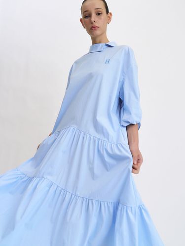 Sleeve Twist Long Shirt Dress () - Et demain - Modalova