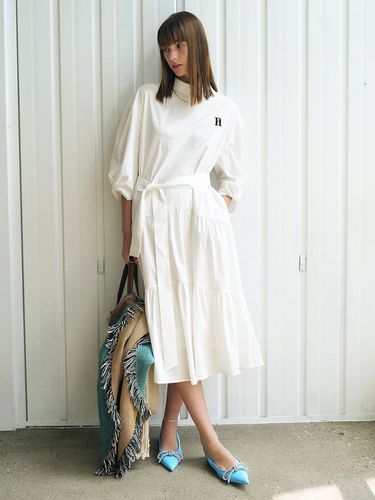 Sleeve Twist Long Shirt Dress () - Et demain - Modalova