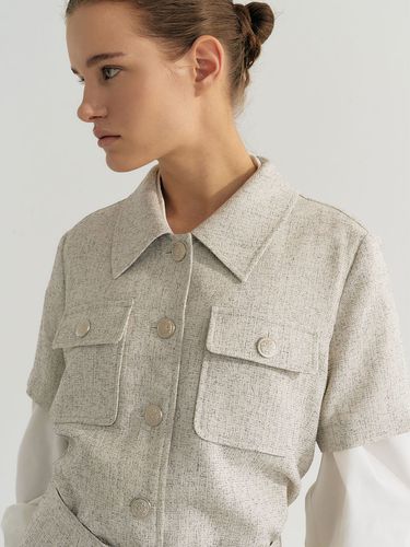 Summer Tweed Short Shirt Jacket - Et demain - Modalova