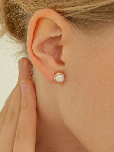 K pearl classic earring - LUNNE - Modalova