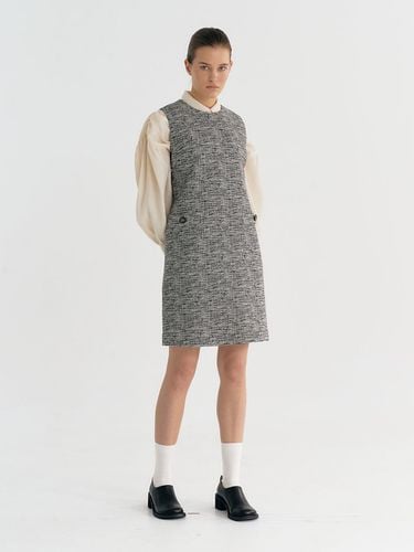 Textured Wool Tweed Midi Dress - Et demain - Modalova