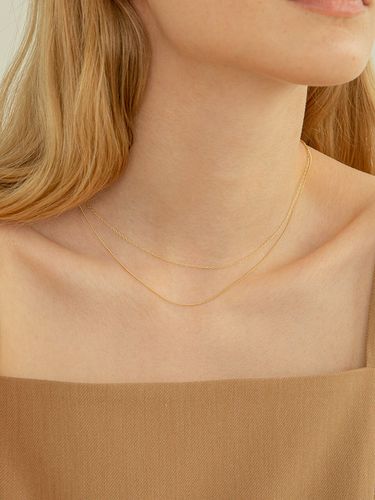 K Basic Curve Chain necklace - LUNNE - Modalova