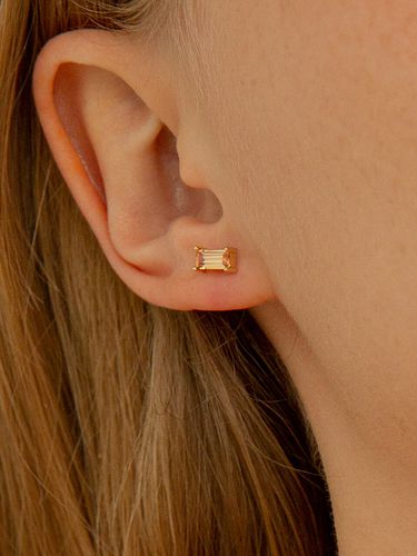 K Champagne Cubic Piercing - LUNNE - Modalova