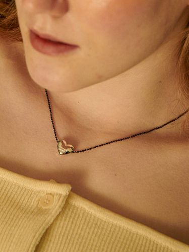 Love pierce necklace - black - MIDNIGHT MOMENT - Modalova