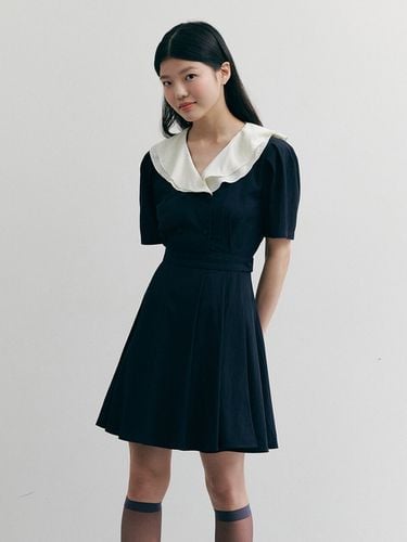 Lilac Dress_Navy - GANISONG - Modalova