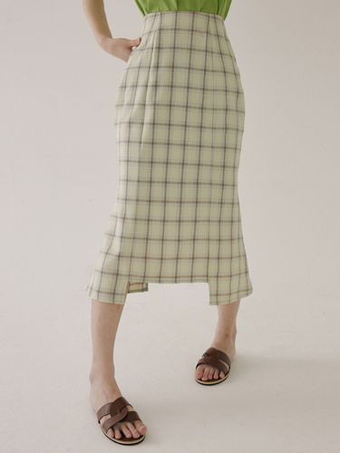 KST Mermaid Check Skirt_Yellow - REORG - Modalova