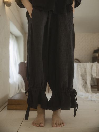 Double Frill Linen Pants - JAMMER - Modalova