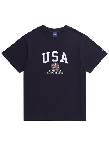 USA T-shirt Navy - STAFFONLY - Modalova