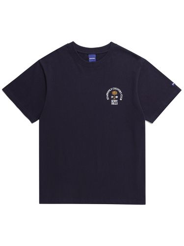 Palm Tree Round Logo T-shirt Navy - STAFFONLY - Modalova