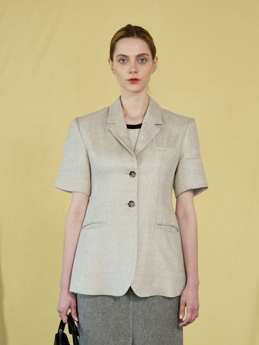 Tullip Herringbone Linen Jacket_2 Colors - Oui mais non - Modalova