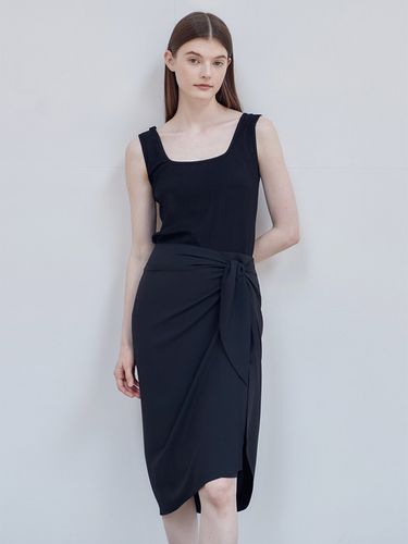 Draping Wrap Skirt - Black - NILBY P - Modalova