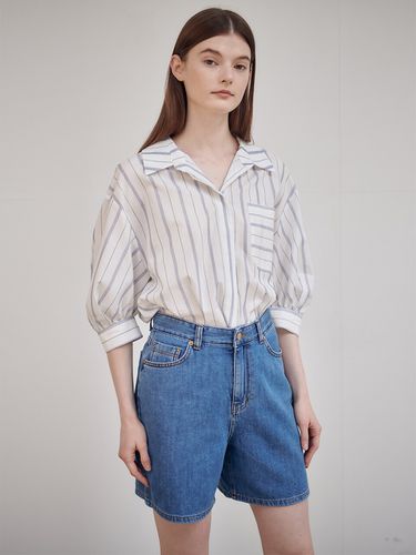 Two Way Wrap Shirt Blouse - Stripe - NILBY P - Modalova