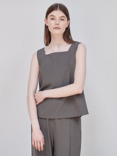 Sleeveless Blouse - Charcoal - NILBY P - Modalova