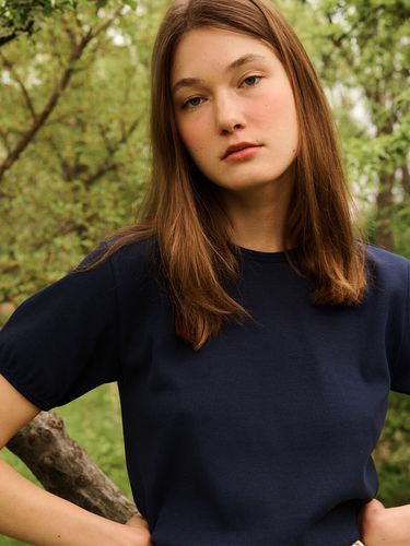 Ollie Crop T-shirt (Navy) - NOTHING WRITTEN - Modalova