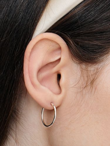 Light Hoop Earrings (2 Colors) - Hei - Modalova