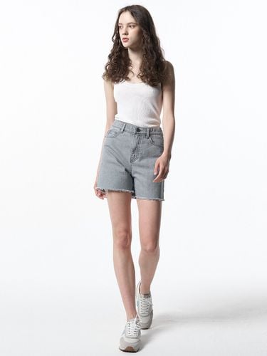 Short Denim Pants_Light Grey - MaLoupe - Modalova