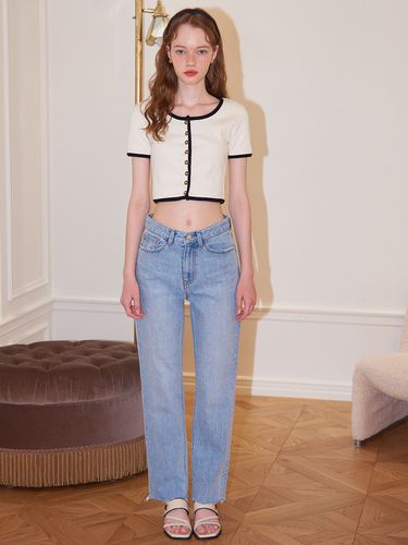 Straight Denim Pants_Light Blue - SALON DE YOHN - Modalova