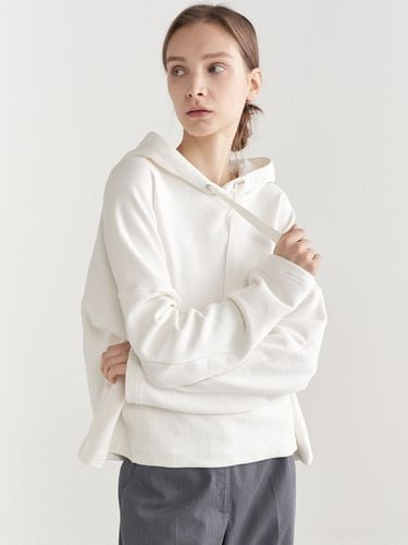 Hood Crop Sweatshirt_White - MaLoupe - Modalova