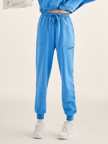 Good Vibe Jogger Pants (Blue) - CORALIQUE - Modalova