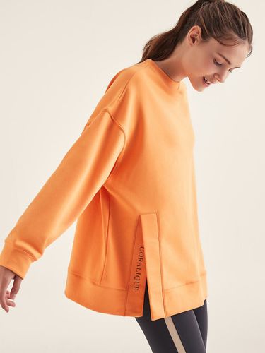 Ecomind Slit Sweatshirt (Orange) - CORALIQUE - Modalova