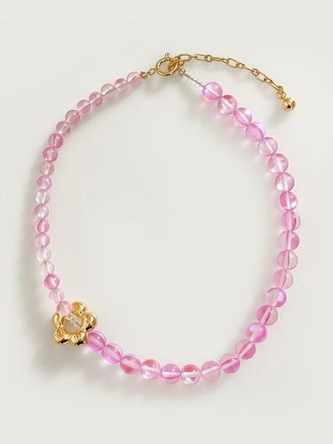 Summer Wild FLower Gem Necklace_Pink - August Harmony - Modalova