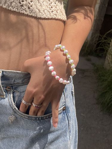 Summer Pebble Pearl Bracelet_2color - August Harmony - Modalova