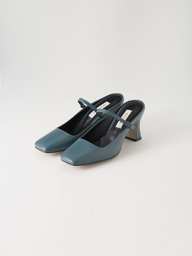 Nella Heeled Mules - Blue Green (7CM) - Marie mon dieu - Modalova