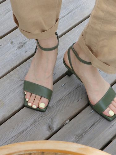 Imane Olive Sandals - (AM221139) - amellie - Modalova