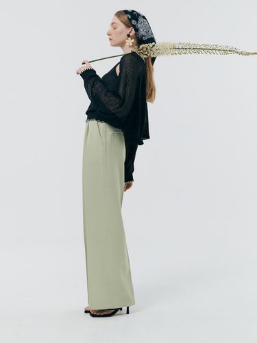 High Waist Wide Banding Pants_Mint Green - SILN - Modalova