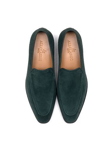 ALC123 Ardor Suede Loafers Green - ALL CLASSIC - Modalova