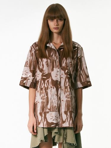 Planter Oversized Shirt (Dark Brown) - OPEN YY - Modalova