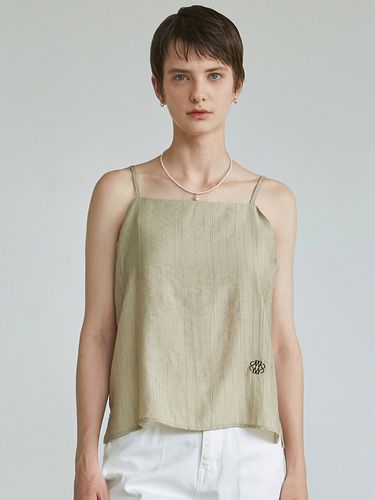 Semi Satin Sleeveless - Beige - NICK&NICOLE - Modalova