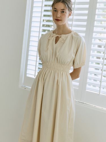 Balloon Long Dress_Beige - HACIE - Modalova