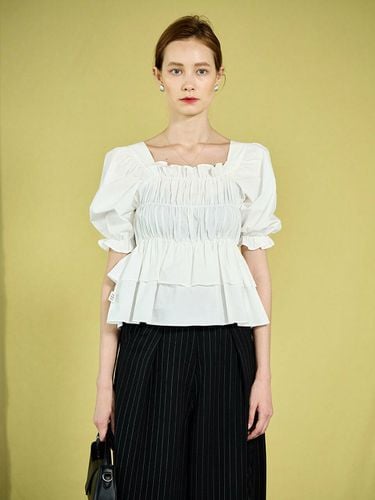 Magnolia Puffy Cotton Blouse_2 Colors - Oui mais non - Modalova