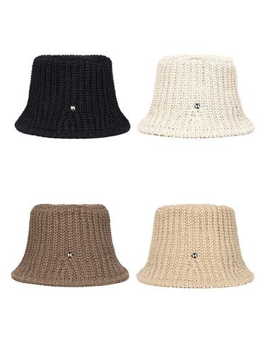 Badge Summer Knit Bucket Hat_4 colors - HIGHSCHOOLDISCO - Modalova