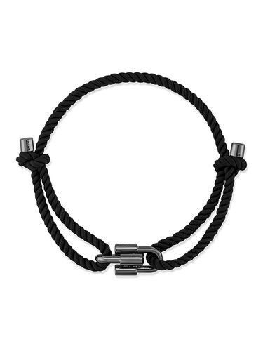 H Edition Silver Dual H Bracelet_Black - hyeres-lor - Modalova