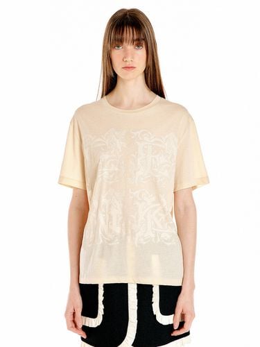 ULODY Print T-shirt - Beige - EENK - Modalova