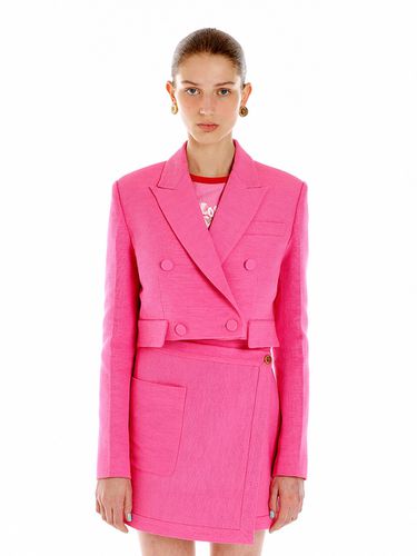 UELE Double-Breasted Blazer - Pink - EENK - Modalova