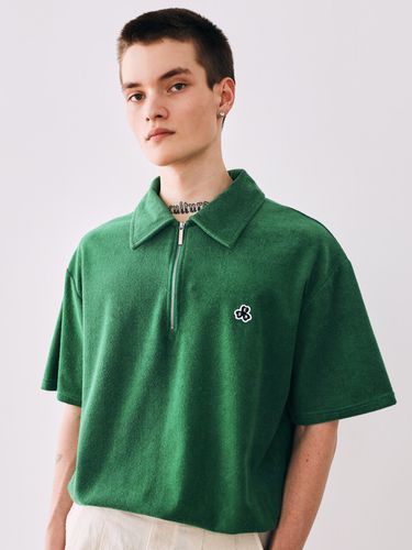 Clover Terry Quarter-zip Collar T-shirt - ESN - Modalova