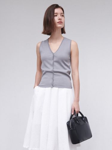 Summer Knit Vest (Grey) - MORE OR LESS - Modalova