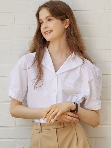 Marine Collar Half-sleeves Shirt 3 Color - NONLOCAL - Modalova