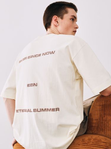 Double Logo Half Sleeve T-shirt - ESN - Modalova