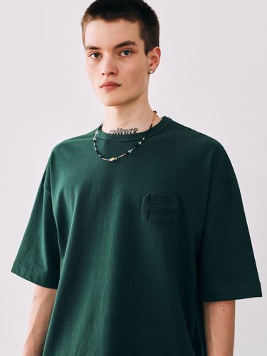 E Boucle Half Sleeve T-shirt Green - ESN - Modalova