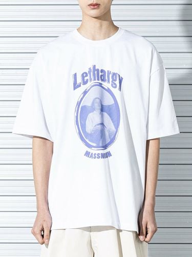 Oversized Lethargy T-shirt White - MASSNOUN - Modalova