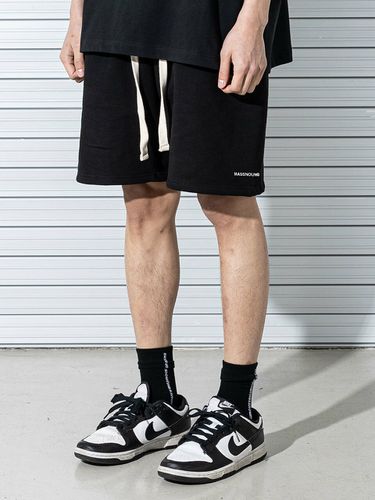 C Logo Wide Short Pants Black - MASSNOUN - Modalova