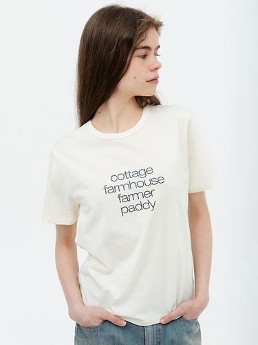 Logo Text Regular Fit T-shirt - cottagehouse - Modalova